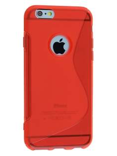 Wave Case for iPhone 6s Plus/6 Plus - Frosted Red/Red Soft Cover