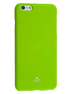 Mercury Goospery Glossy Gel Case for iPhone 6s Plus/6 Plus - Lime Green Soft Cover