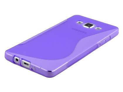Wave Case for Samsung Galaxy A3 - Frosted Purple/Purple