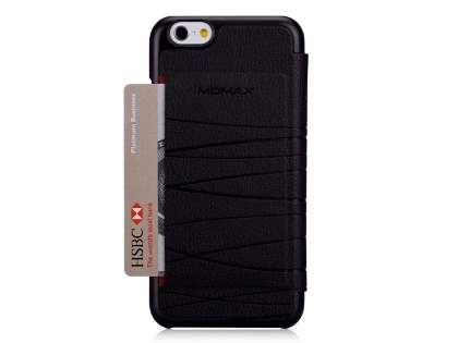 Momax Elite Premium Flip Cover for iPhone 6s/6 - Classic Black
