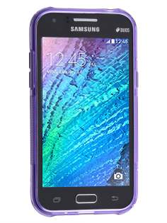 Wave Case for Samsung Galaxy J1 (2015) - Frosted Purple/Purple