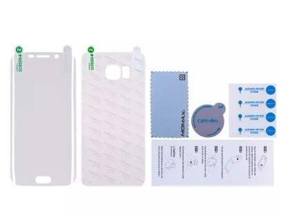 MOMAX Crystal Clear Curved Screen Protector (Front and Back) for Samsung Galaxy S6 Edge