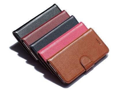 Premium Leather Wallet Case for iPhone 8 Plus/7 Plus - Rosewood