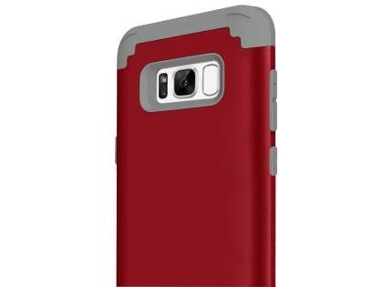 Defender Case for Samsung Galaxy S8+ - Red/Grey