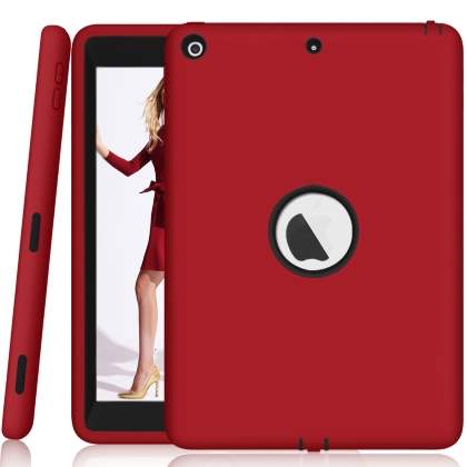 Impact Case for iPad 6th/5th Gen - Red/Black Impact Case