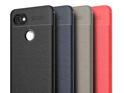 Leather Look Gel Case for Google Pixel 2 XL - Black