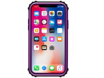 Defender Case for iPhone Xs/X - Plum