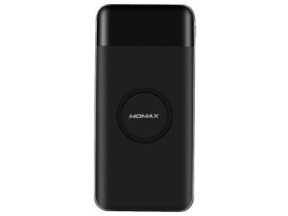 10000mAh (37W) MOMAX iPower Air Wireless Charging Pad and Power Bank - Black Wireless Charge