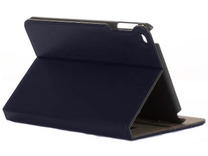 Synthetic Leather Case with Stand for iPad Mini 4 - Navy Leather Flip Case