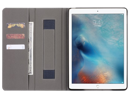 Synthetic Leather Case with Stand for iPad Mini 1/2/3 - Navy