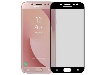 Anti Glare Tempered Glass Screen Protector for the Samsung Galaxy J7 Pro - Black/Clear Screen Protector