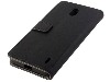 Synthetic Leather Wallet Case with Stand for Nokia 1 Plus - Black Leather Wallet Case