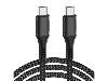 WiWU F20 USB-C to USB-C Cable - Black USB-C to USB-C