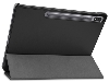Slim Synthetic Leather Flip Case with Stand for Samsung Galaxy Tab S7 - Black Leather Flip Case