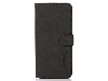 Khazneh Retro Synthetic Leather Wallet Case with Stand for Nokia C30 - Charcoal Leather Wallet Case