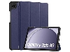 Premium Slim Synthetic Leather Flip Case with Stand for Samsung Galaxy Tab A9 & A11 8.7 inches - Midnight Blue Leather Flip Case
