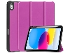 Synthetic Leather Flip Case with Stand for iPad 11th Gen (A16) - Purple Leather Flip Case