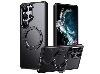 Magnetic Ring Stand Case for Samsung S25 Ultra - Black Hard Case