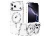 Magnetic Ring Stand Case for iPhone 17 Pro Max - Silver Hard Case