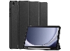 Premium Slim Synthetic Leather Flip Case with Stand for Samsung Galaxy Tab A11+ 11 inches - Black Leather Flip Case