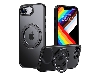 Magnetic Ring Stand Case for iPhone 17e - Frosted / Black Hard Case
