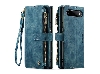 CaseMe Synthetic Leather Wallet Case with Zipper Pocket for Google Pixel 11 Pro - Teal Leather Wallet Case