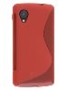 Wave Case for LG Google Nexus 5 - Frosted Red/Red Soft Cover