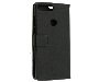 Slim Synthetic Leather Wallet Case with Stand for Huawei Y7 Prime (2018) - Black Leather Wallet Case