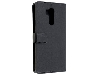 Synthetic Leather Wallet Case with Stand for LG G7 ThinQ - Black Leather Wallet Case