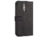 Synthetic Leather Wallet Case with Stand for OPPO R17 Pro - Black Leather Wallet Case